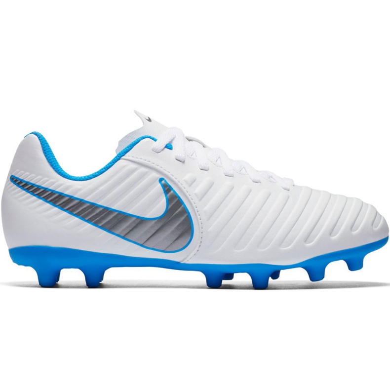 Pantofi de fotbal Nike Tiempo Legend 7 Club Fg Jr AH7255 107 multicolor alb