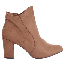 Cizme bej cu toc înalt K1809810 Taupe Cizme bej cu toc înalt K1809810 Taupe