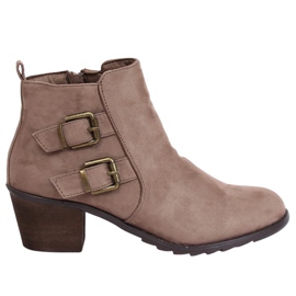 Cizme bej cu toc înalt K1809305 Taupe Cizme bej cu toc înalt K1809305 Taupe