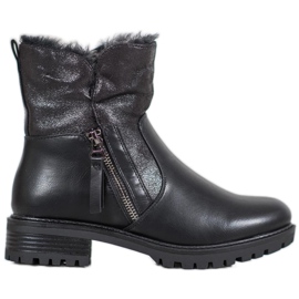 SHELOVET Muncitori calzi cu sclipici negru SHELOVET Muncitori calzi cu sclipici negru