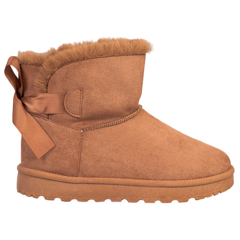 SHELOVET Mukluki cald cu arc maro