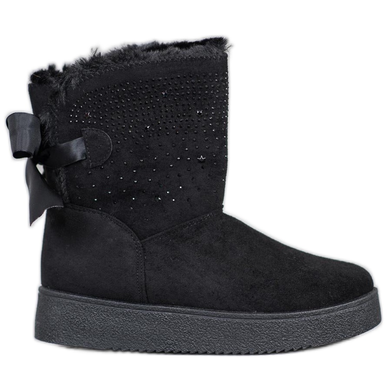 SHELOVET Mukluki Cu Cristale negru