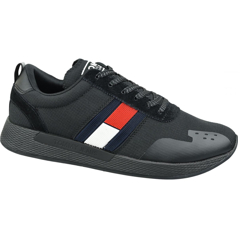 Încălțăminte Tommy Hilfiger Flag Flexi Tommy Jeans Adidași M EM0EM00331 990 negru