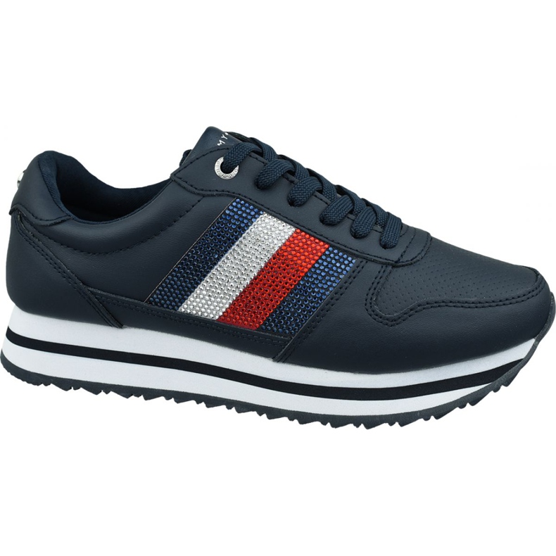 Încălțăminte Tommy Hilfiger Tommy Retro Crystal Sneaker W FW0FW04683 Cki albastru marin Încălțăminte Tommy Hilfiger Tommy Retro Crystal Sneaker W FW0FW04683 Cki albastru marin