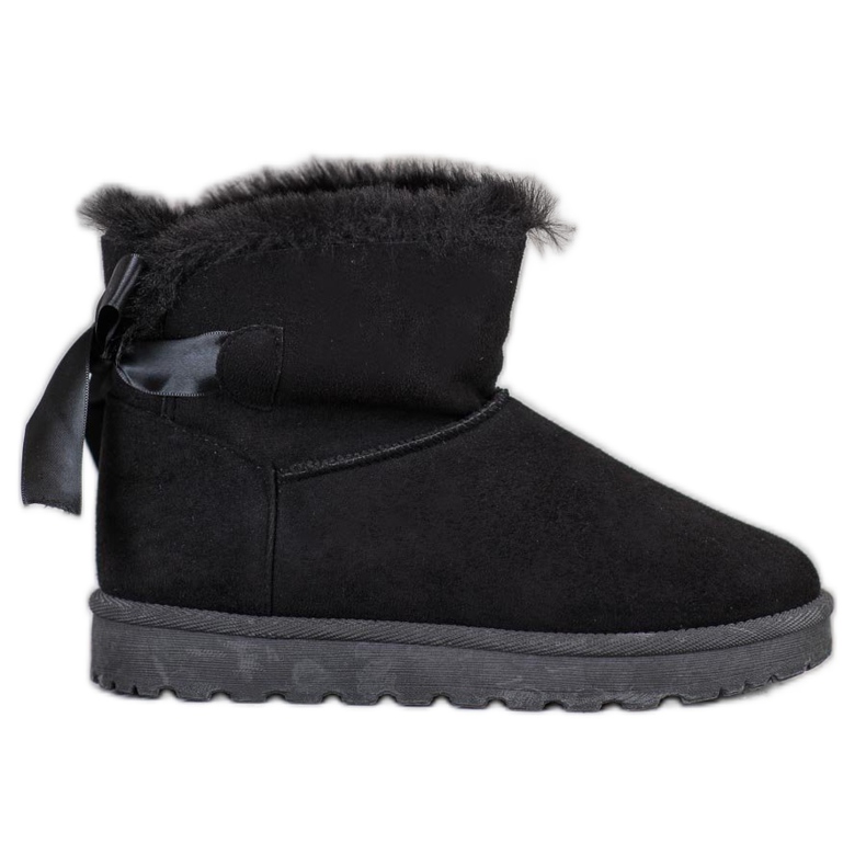 SHELOVET Mukluki cald cu arc negru