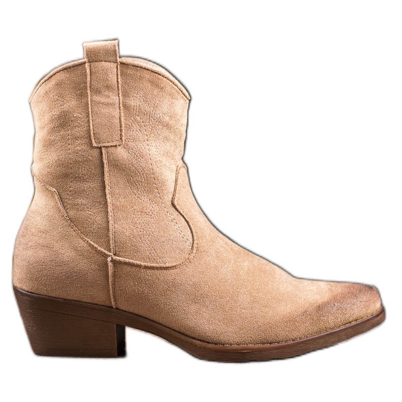 Seastar Cizme calde de cowboy pe tocuri înalte maro