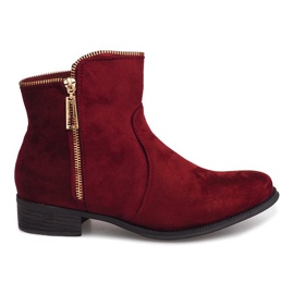 Ghete din piele de căprioară Jodhpur 8H8586 Bordo roșu Ghete din piele de căprioară Jodhpur 8H8586 Bordo roșu