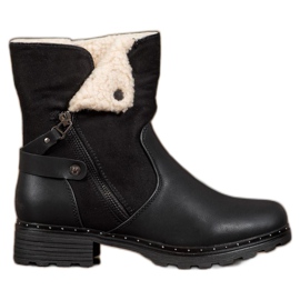 SHELOVET Muncitorii cu pantofi înfășurați negru