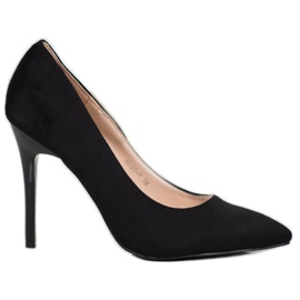 R'S Tocuri din piele intoarsa negru R'S Tocuri din piele intoarsa negru