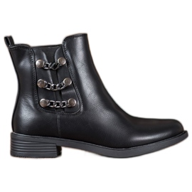 SHELOVET Cizme Chelsea elegante negru SHELOVET Cizme Chelsea elegante negru