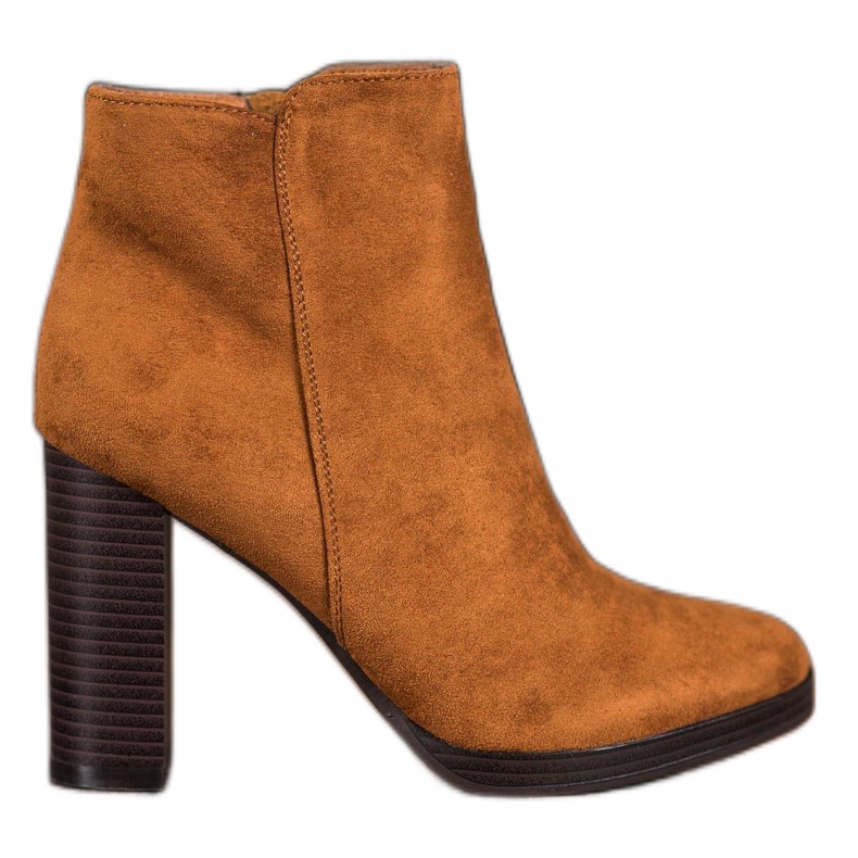 Super Me Cizme din piele de căprioară la modă maro Super Me Cizme din piele de căprioară la modă maro