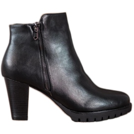 Anesia Paris Cizme elegante din piele ecologică negru Anesia Paris Cizme elegante din piele ecologică negru