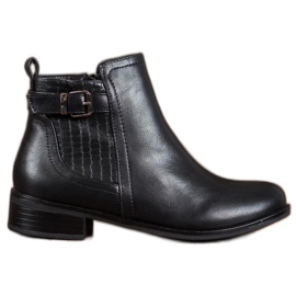 Nio Nio Cizme la modă cu cataramă negru Nio Nio Cizme la modă cu cataramă negru