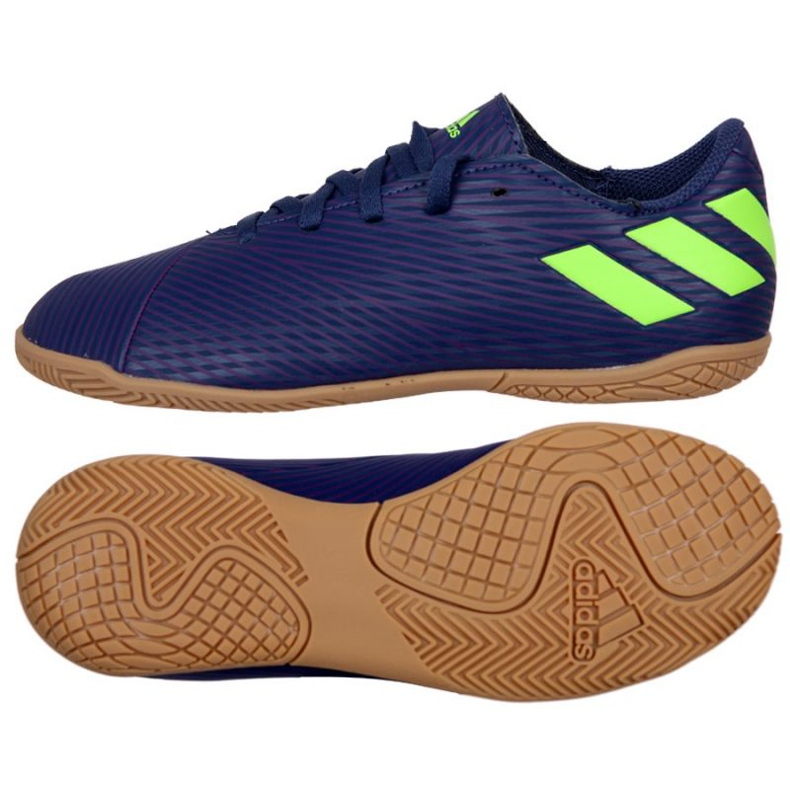 Ghete de fotbal Adidas Nemeziz Messi 19.4 In Jr EF1817 multicolor albastru marin Ghete de fotbal Adidas Nemeziz Messi 19.4 In Jr EF1817 multicolor albastru marin
