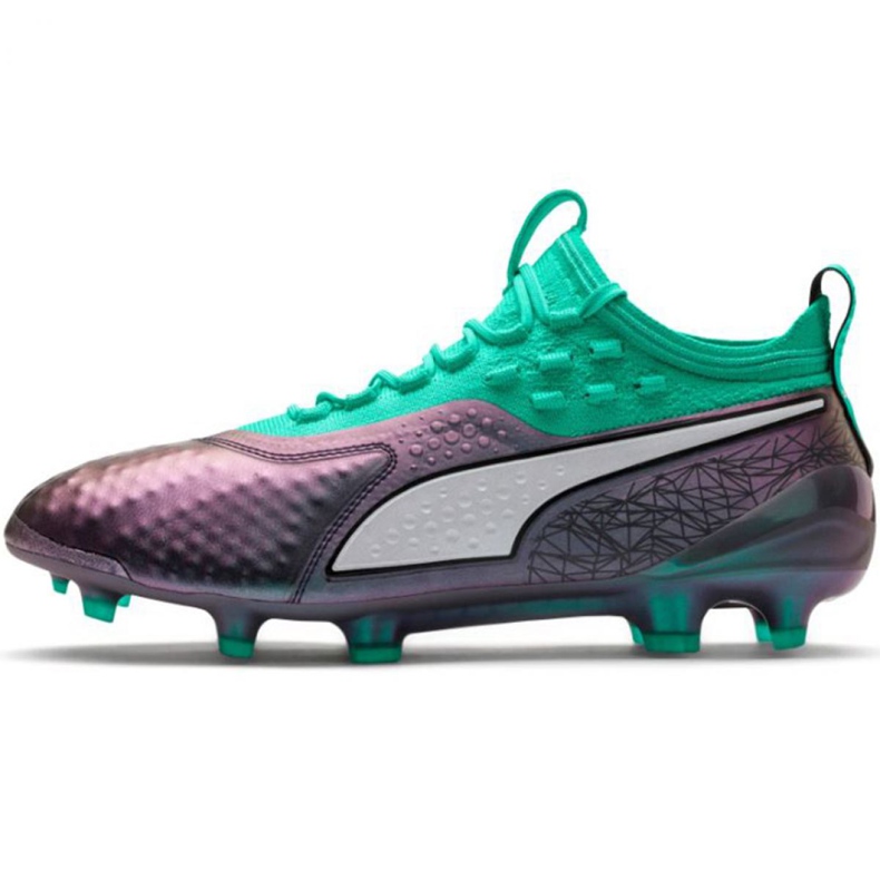 Ghete de fotbal Puma One 1 Il Lth Fg Ag M 104925 01 roșu verde