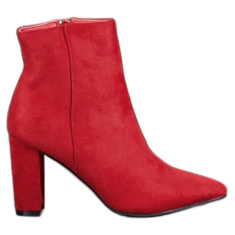 Super Me Cizme sexy cu toc înalt roșu Super Me Cizme sexy cu toc înalt roșu