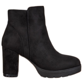 Super Mode Cizme la modă pe post negru Super Mode Cizme la modă pe post negru