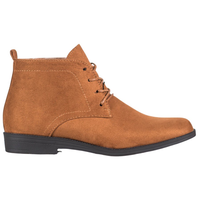 Goodin Cizme confortabile din piele de căprioară maro