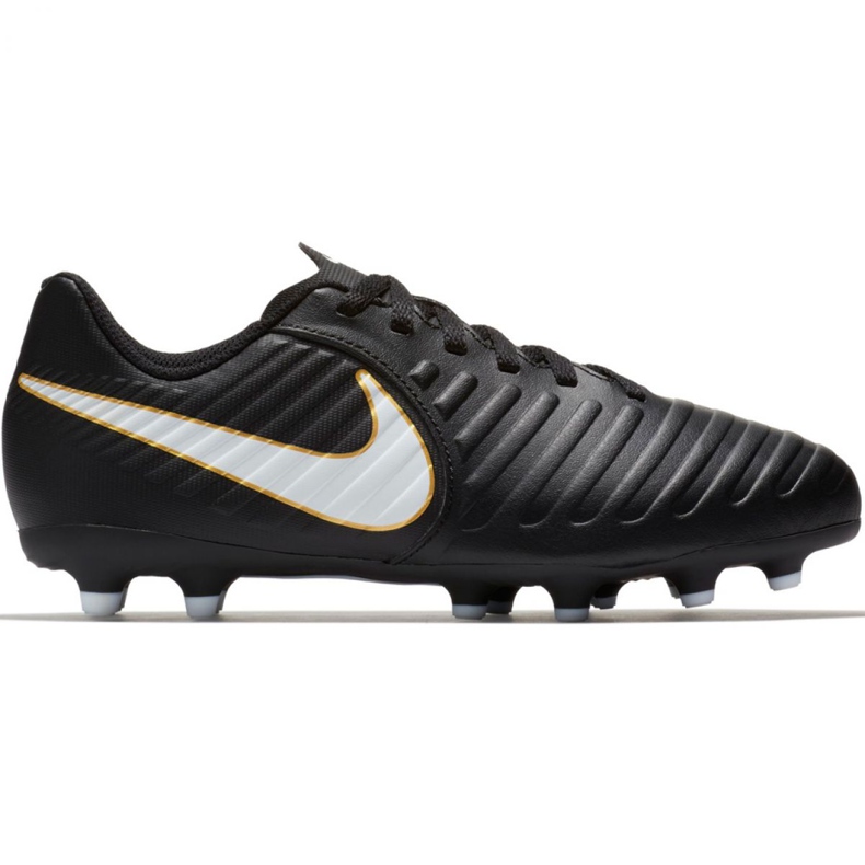 Pantofi de fotbal Nike Tiempo Rio Iv Fg Jr 897731-002 negru negru