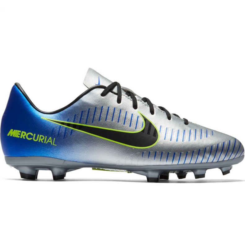 Ghete de fotbal Nike Mercurial Victory 6 Neymar Fg Jr 921488-407 gri argint