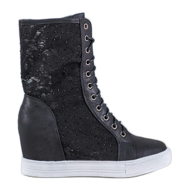 Seastar Cizme ajurate negru