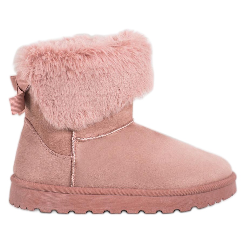 SHELOVET Mukluki Cu Blana roz