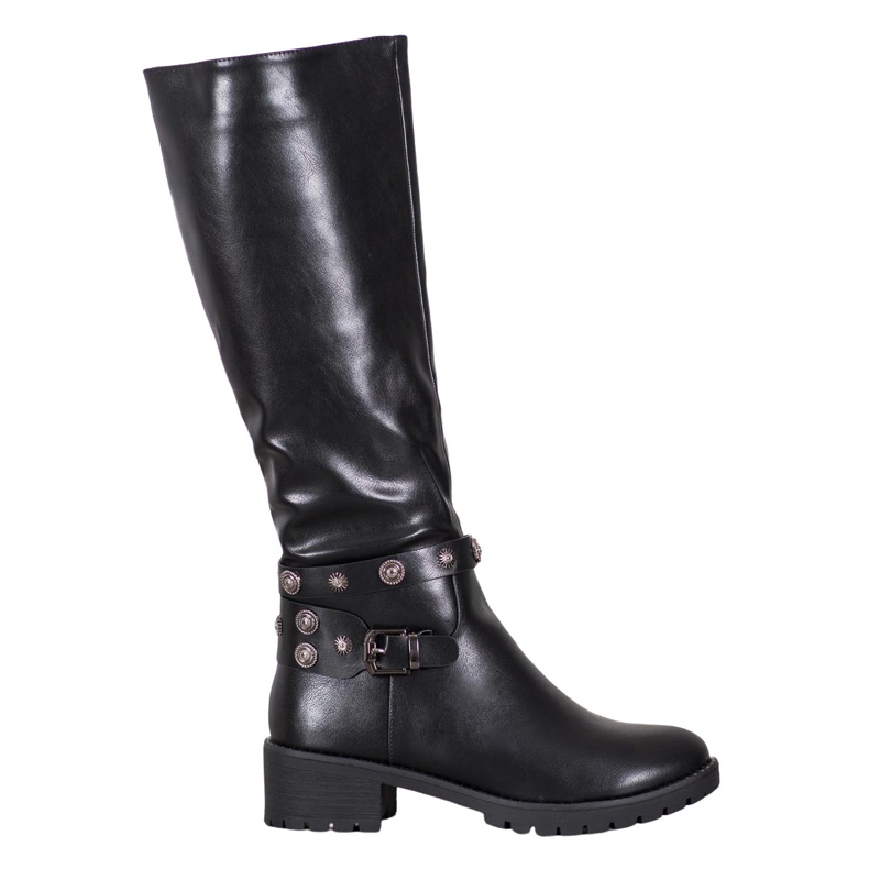 Gogo Jachete de echitatie cu jeturi negru