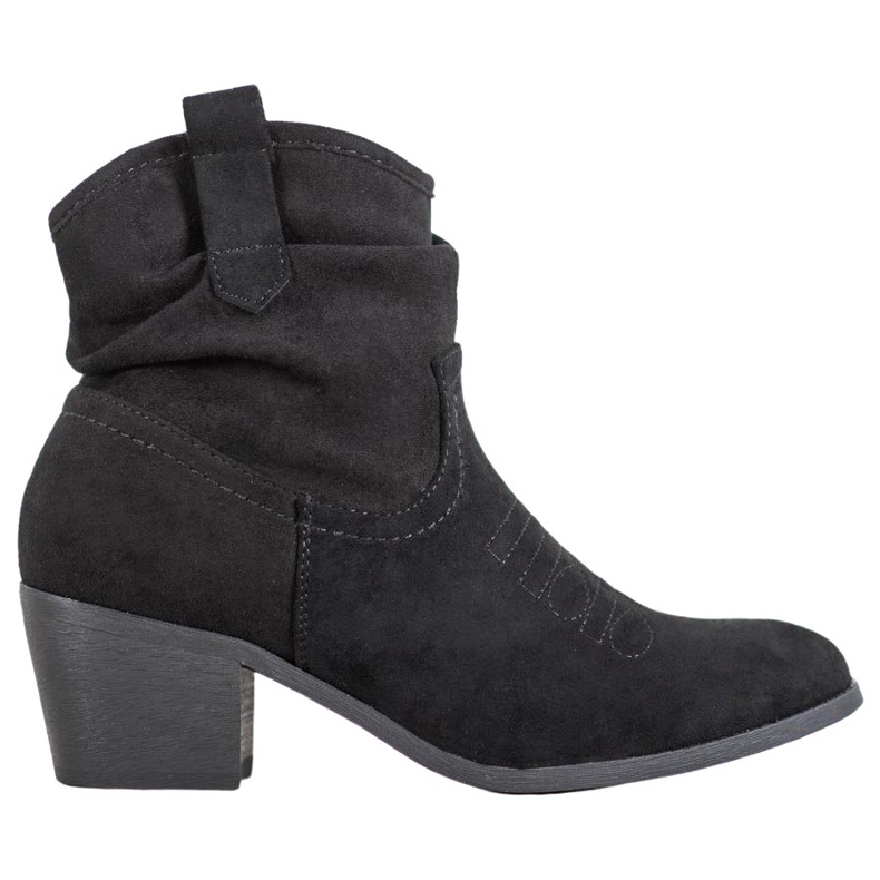Super Mode Cizme de cowboy confortabile pe un post negru