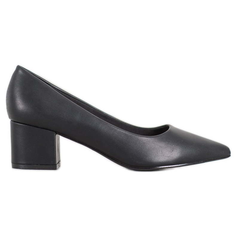 Ideal Shoes Pompele negre elegante negru