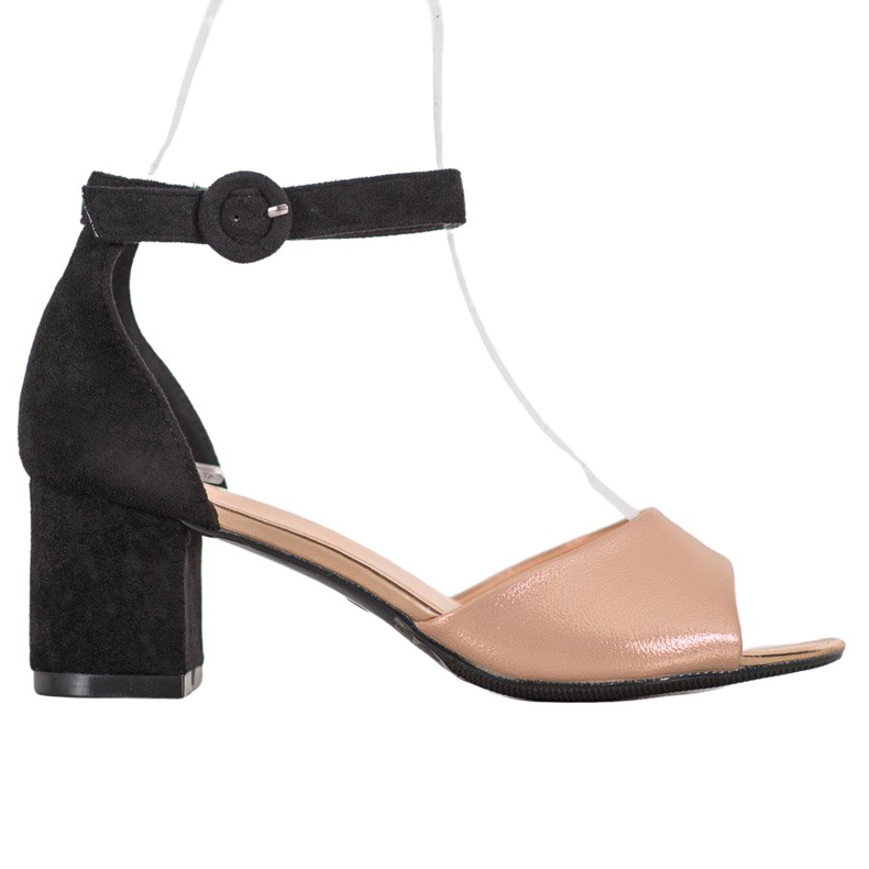 Pompe la modă VINCEZA maro negru