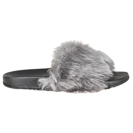 SHELOVET Papuci eleganți gri SHELOVET Papuci eleganți gri