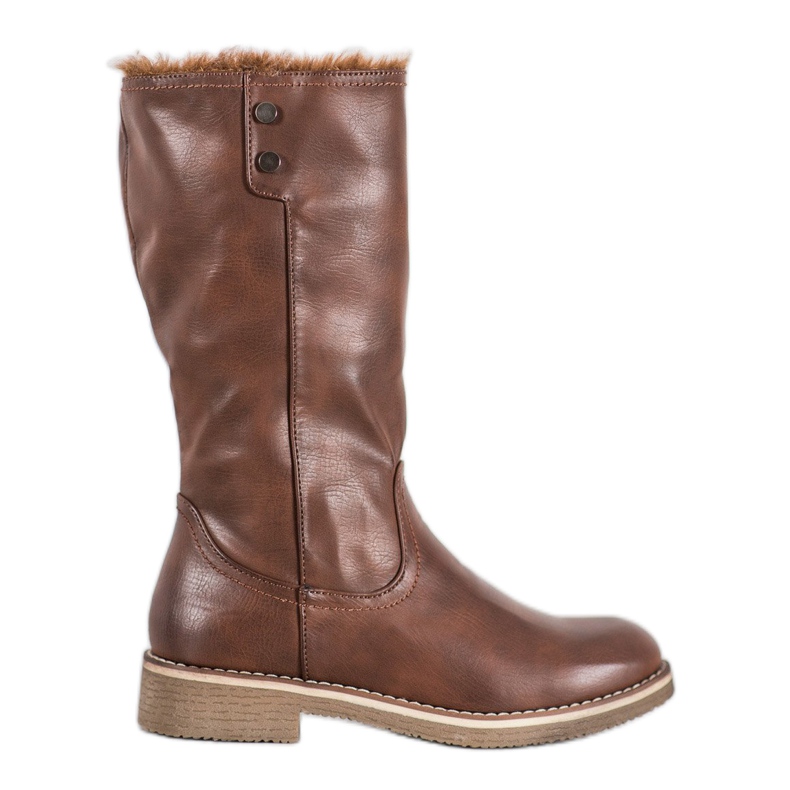 SDS Cizme cu coadă rulată maro SDS Cizme cu coadă rulată maro