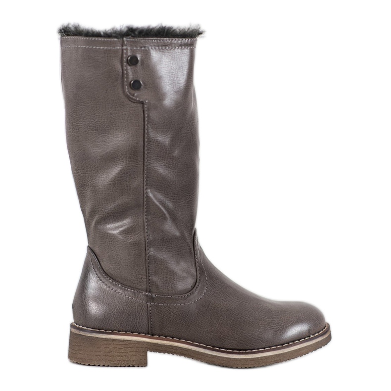 SDS Cizme cu coadă rulată gri