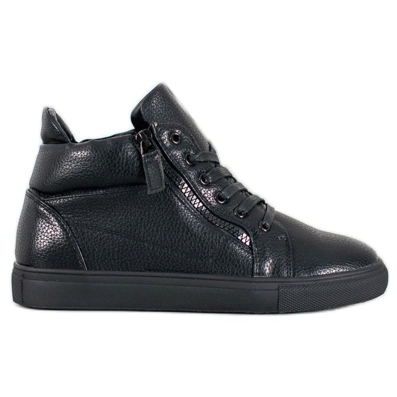 Sergio Leone Adidași negri pe platformă negru