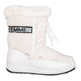 Small Swan Cizme de zăpadă la modă alb Small Swan Cizme de zăpadă la modă alb