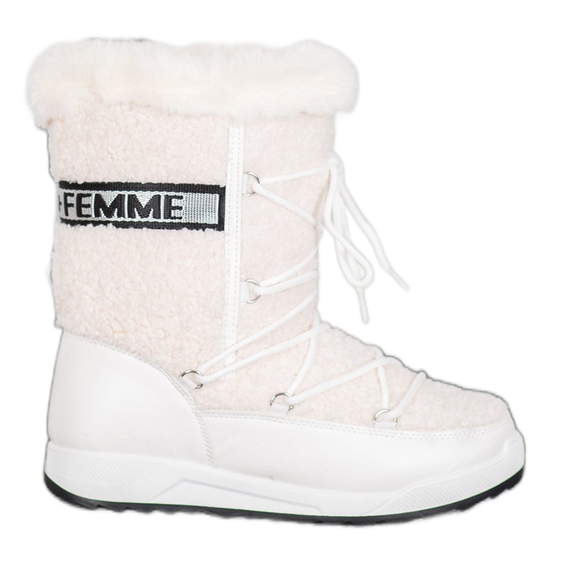 Small Swan Cizme de zăpadă la modă alb Small Swan Cizme de zăpadă la modă alb