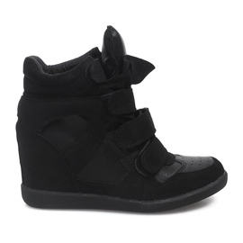 Adidași cu pană FY8515 Negru