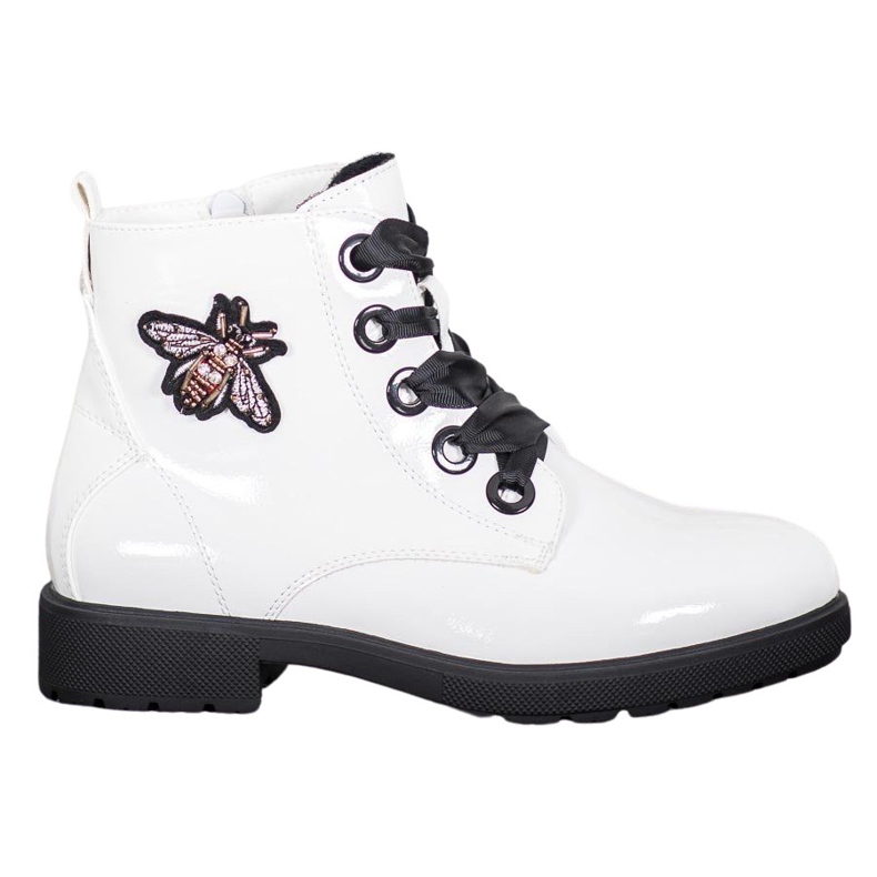 Sergio Leone Cizme cu aplicație alb