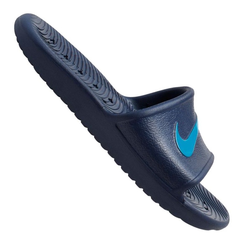 Slide Nike Kawa Shower GS / PS Jr BQ6831-402 albastru marin