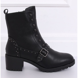 Cizme negre cu toc negru 1003-1 Black II Species