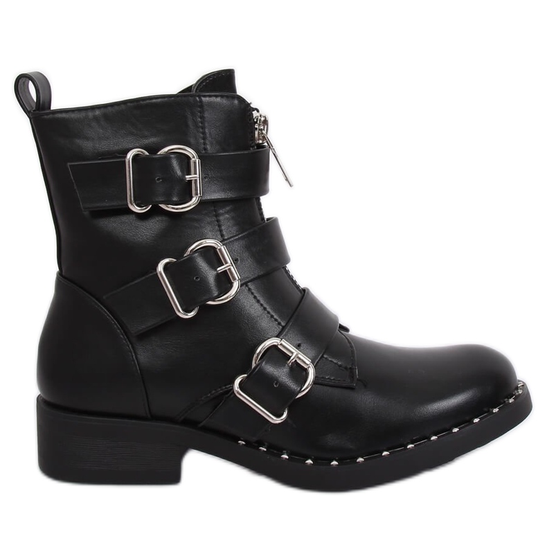 Cizme militare negre NC851 Negre negru Cizme militare negre NC851 Negre negru