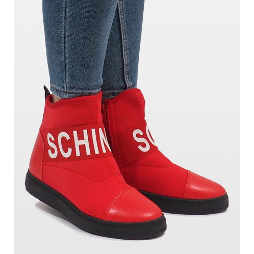 Cizme roșii din spumă izolată XY-38 roșu