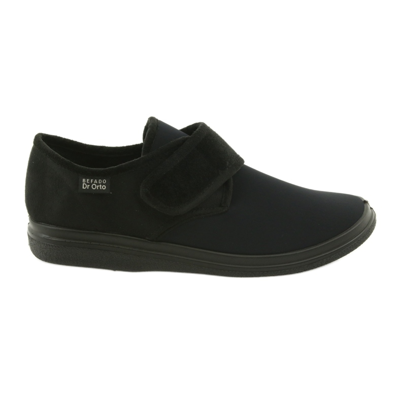 Dr.orto Befado Punspers pentru bărbați PU pe Velcro 036M006 negru