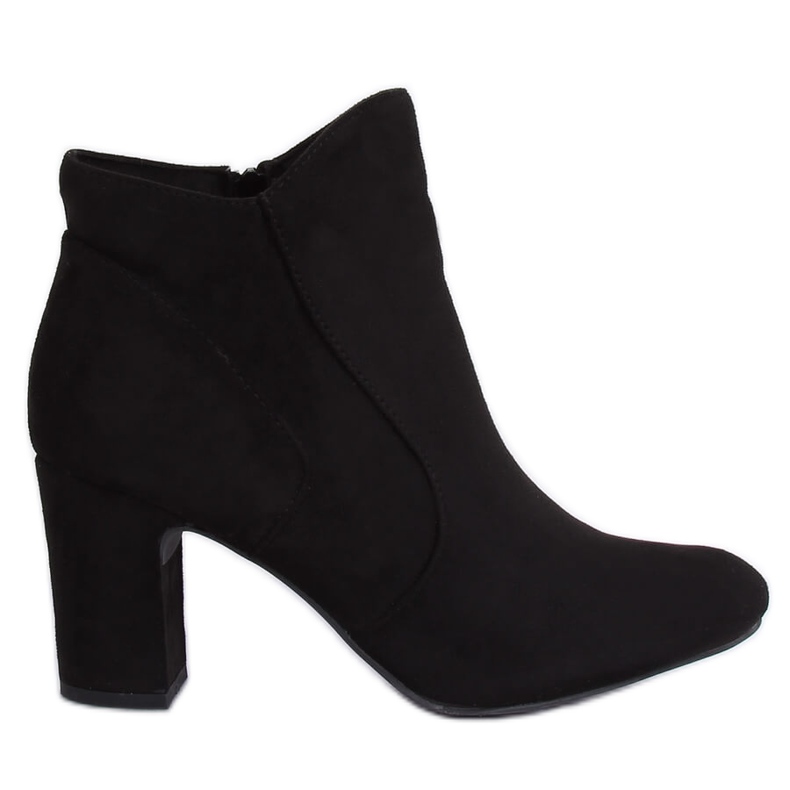 Cizme negre cu toc înalt K1809810 Negru Ii Calitate