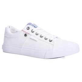 Adidași bărbați Big Star legați de culoare albă AA274511 Adidași bărbați Big Star legați de culoare albă AA274511