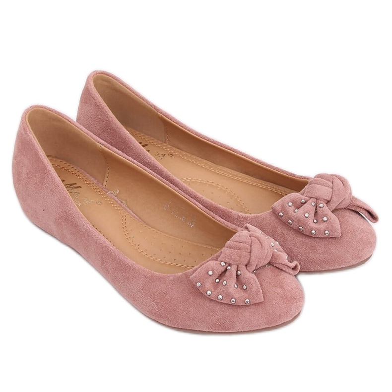 Balerini cu pană roz FM217-13 Roz