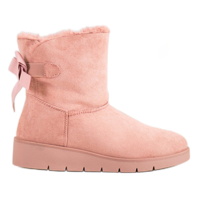 SHELOVET Pink Mukluki pe platformă roz