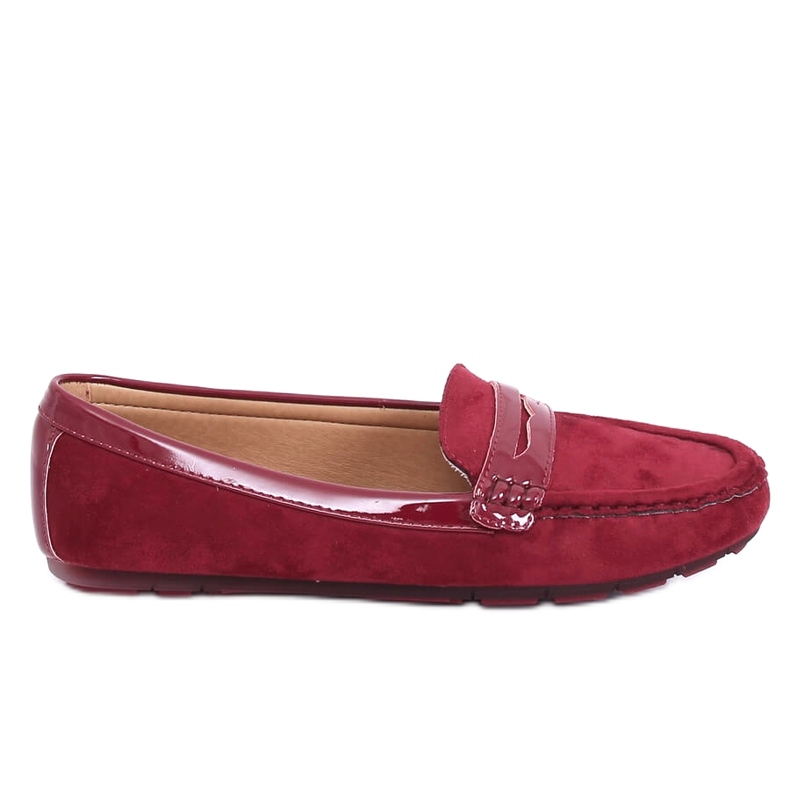 Mocasini dama bordeaux FM2958-3 Vin roșu