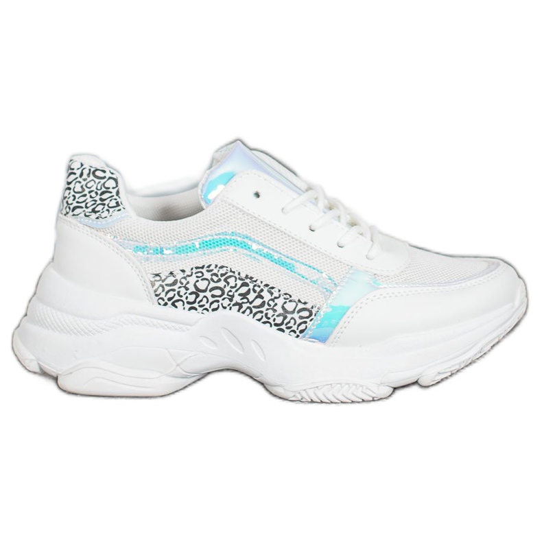 SHELOVET Adidași cu efect Holo alb