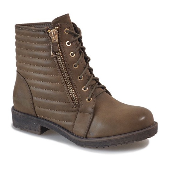 Cizme matlasate kaki 1548 multicolor verde